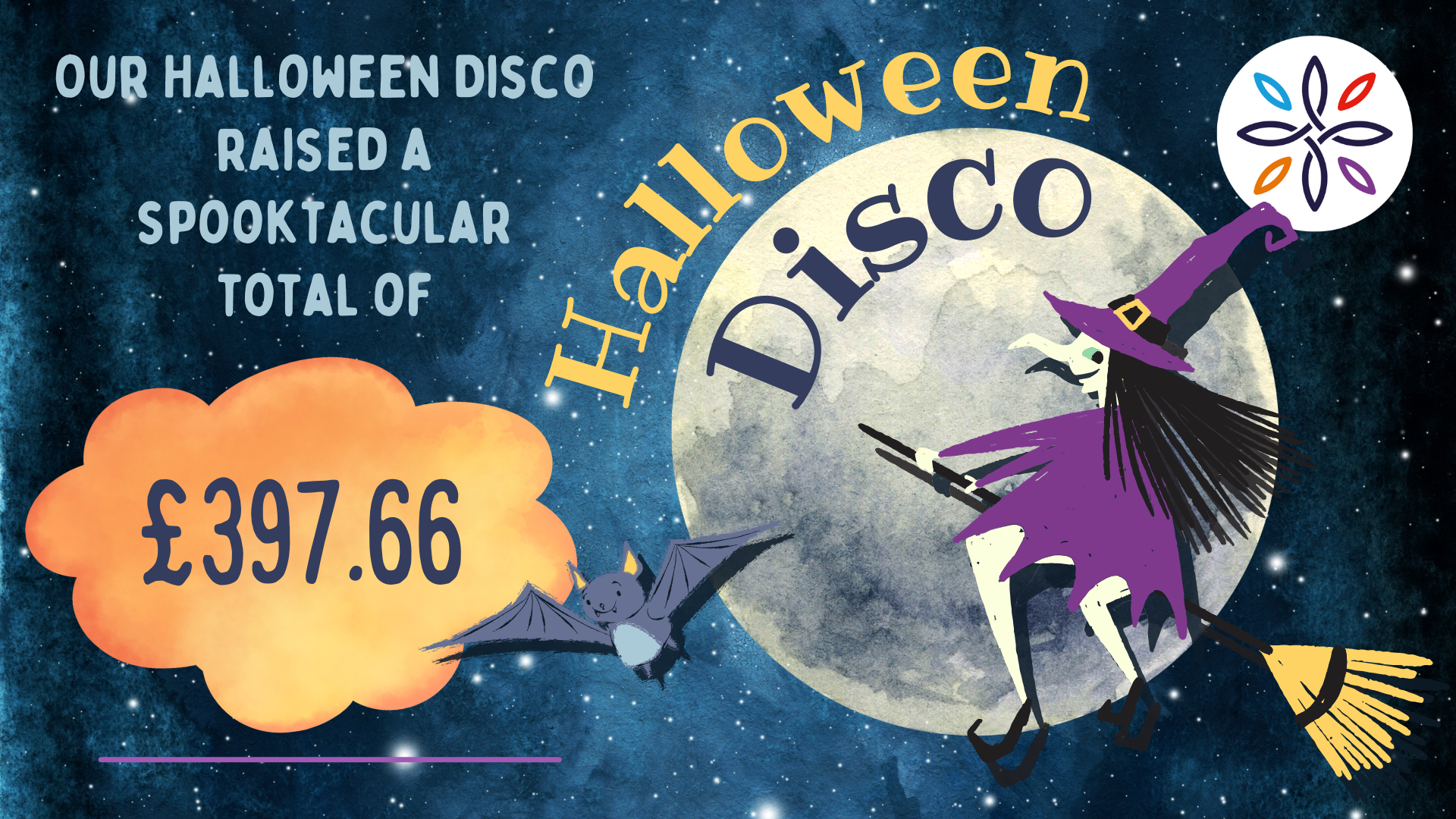 £397.66 raised from our Halloween Disco: